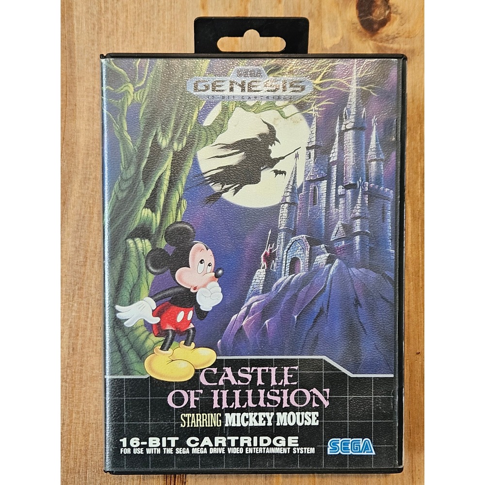 Castle of Illusion Starring Mickey Mouse Sega Genesis Mega Drive Game with Case